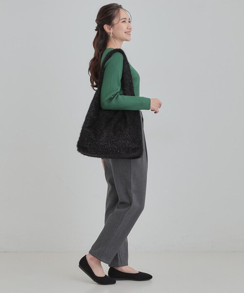 SHOO・LA・RUE（シューラルー）の「ラメトートバッグ（トートバッグ・レディース・ブラウン系その他/ブラック/ダークグレー・00）」の7枚目の写真