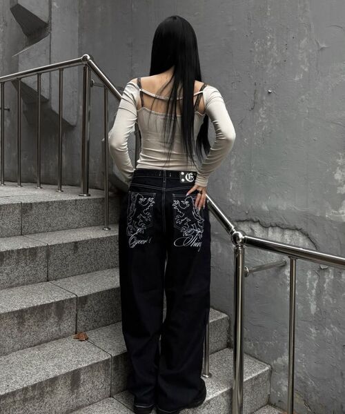 EYEER(イワイイアル)の「Check Pattern Layerd Long Sleeve - Beige(Tシャツ/カットソー・レディース・その他・SMALL)」の6枚目の写真