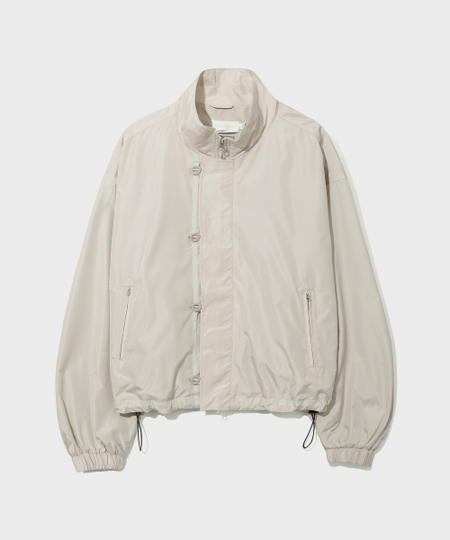 SECONDMONO（セカンドモノローグ）の「ボタンフラケットナイロンハーフコートジャケット [ベージュ]_SEJK027BEIGE（ナイロンジャケット・レディース・その他・SMALL/MEDIUM/LARGE）」の5枚目の写真