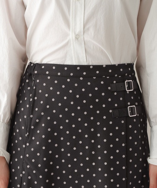 RAGEBLUE（レイジブルー）の「選べる着丈/Wベルトドットプリーツキルトスカート（スカート・レディース・ブラック/グレー・MEDIUM/LARGE）」の13枚目の写真