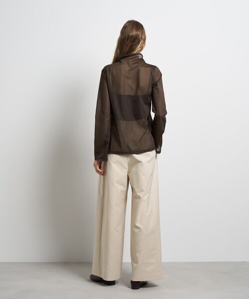 LANVIN en Bleu（ランバンオンブルー）の「シアートリコットフレアスリーブカットソー（Tシャツ/カットソー・レディース・ブラウン/ブラック/オフホワイト・38）」の6枚目の写真