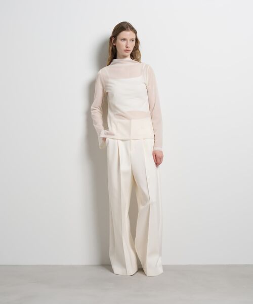 LANVIN en Bleu（ランバンオンブルー）の「シアートリコットフレアスリーブカットソー（Tシャツ/カットソー・レディース・ブラウン/ブラック/オフホワイト・38）」の13枚目の写真