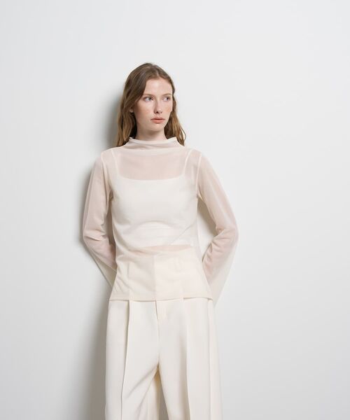 LANVIN en Bleu（ランバンオンブルー）の「シアートリコットフレアスリーブカットソー（Tシャツ/カットソー・レディース・ブラウン/ブラック/オフホワイト・38）」の16枚目の写真