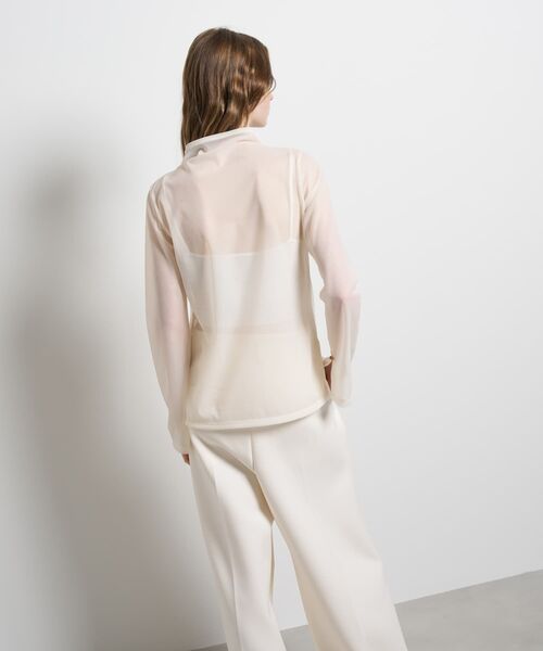 LANVIN en Bleu（ランバンオンブルー）の「シアートリコットフレアスリーブカットソー（Tシャツ/カットソー・レディース・ブラウン/ブラック/オフホワイト・38）」の18枚目の写真