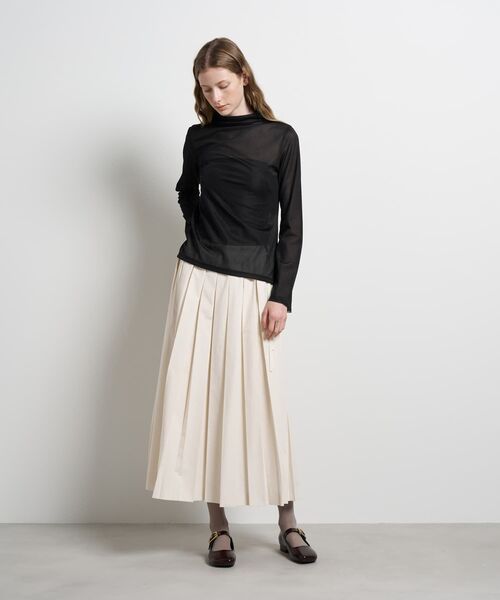 LANVIN en Bleu（ランバンオンブルー）の「シアートリコットフレアスリーブカットソー（Tシャツ/カットソー・レディース・ブラウン/ブラック/オフホワイト・38）」の20枚目の写真