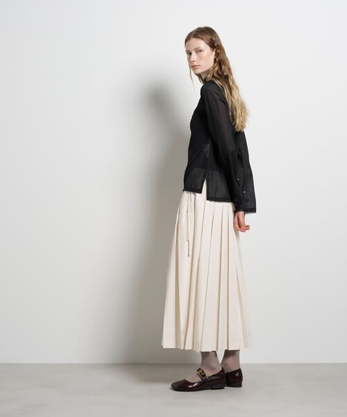 LANVIN en Bleu（ランバンオンブルー）の「シアートリコットフレアスリーブカットソー（Tシャツ/カットソー・レディース・ブラウン/ブラック/オフホワイト・38）」の21枚目の写真