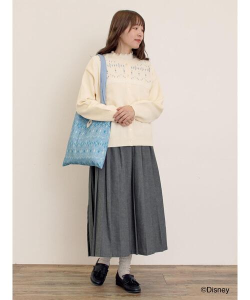 Samansa Mos2（サマンサ モスモス）の「【Disney】アナと雪の女王/総柄トートバッグ（ハンドバッグ・レディース・ネイビー/サックスブルー・F）」の8枚目の写真