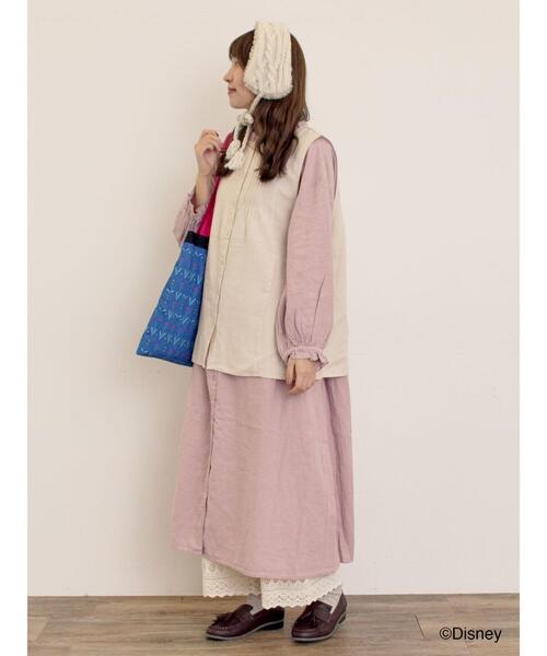 Samansa Mos2（サマンサ モスモス）の「【Disney】アナと雪の女王/総柄トートバッグ（ハンドバッグ・レディース・ネイビー/サックスブルー・F）」の10枚目の写真