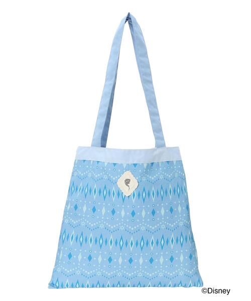 Samansa Mos2（サマンサ モスモス）の「【Disney】アナと雪の女王/総柄トートバッグ（ハンドバッグ・レディース・ネイビー/サックスブルー・F）」の14枚目の写真