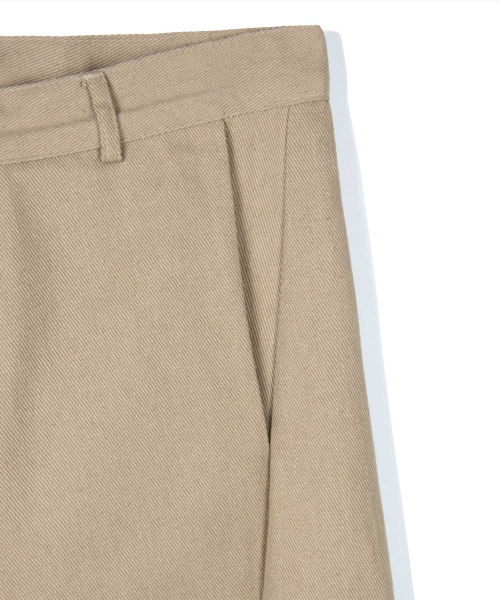 THAT'S IT（ザッツイット）の「カーブドワイドコットンデニムパンツ[ベージュ]（デニムパンツ・レディース・ベージュ・LARGE/X-LARGE/MEDIUM）」の5枚目の写真