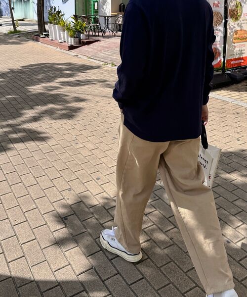 THAT'S IT（ザッツイット）の「カーブドワイドコットンデニムパンツ[ベージュ]（デニムパンツ・レディース・ベージュ・LARGE/X-LARGE/MEDIUM）」の12枚目の写真