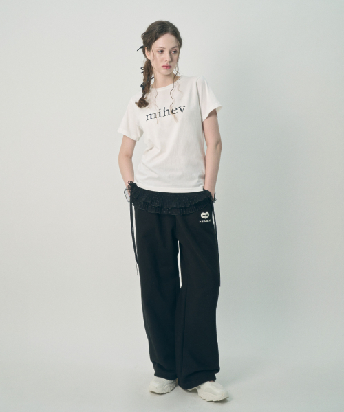 MIHEV(ミヘブ)の「ミヘブロゴTシャツホワイト(Tシャツ/カットソー・レディース・その他・MEDIUM/LARGE)」の4枚目の写真