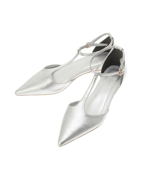 LAGUNAMOON（ラグナムーン）の「アンクルTストラップシューズ（パンプス・レディース・シルバー/ブラック・MEDIUM/SMALL）」の16枚目の写真