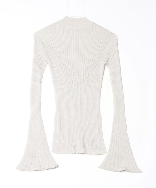 CINOH（チノ）の「CASHMERE SILK TIGHT KNIT（ニット/セーター・レディース・ライトグレー・38）」の11枚目の写真