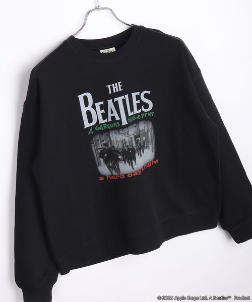 The Beatles（ザビートルズ）の「The Beatles / ビートルズ 裏毛 長袖トレーナー A Hard Day’s Night / Yellow Submarine（スウェット・メンズ・ブラック系その他2/ブラック/グレー/ブラック系その他/グレー系その他2・L/M）」の2枚目の写真