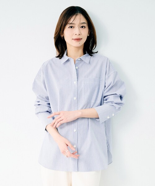 UNTITLED(アンタイトル)の「コットンベーシックシャツ(シャツ/ブラウス・レディース・ブルー系その他4・02/03/01)」の3枚目の写真
