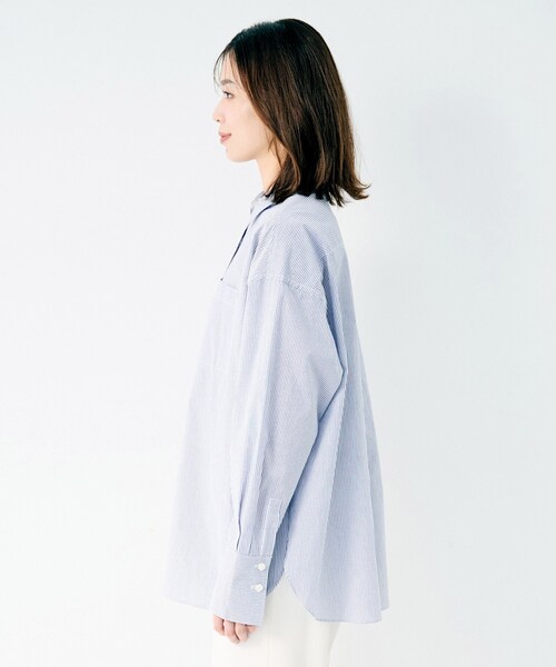 UNTITLED(アンタイトル)の「コットンベーシックシャツ(シャツ/ブラウス・レディース・ブルー系その他4・02/03/01)」の8枚目の写真