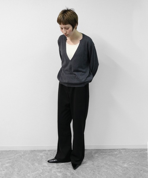 THE CELL.(ザセルドット)の「起毛タッチストレートパンツ SOFT BRUSHED STRAIGHT PANTS(その他パンツ・レディース・ブラック/ブラウン・M/S/L)」の10枚目の写真