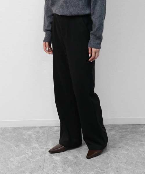 THE CELL.(ザセルドット)の「起毛タッチストレートパンツ SOFT BRUSHED STRAIGHT PANTS(その他パンツ・レディース・ブラック/ブラウン・M/S/L)」の15枚目の写真