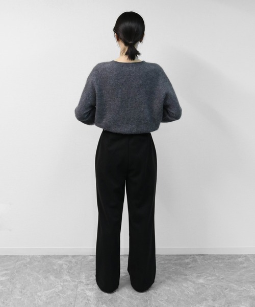 THE CELL.(ザセルドット)の「起毛タッチストレートパンツ SOFT BRUSHED STRAIGHT PANTS(その他パンツ・レディース・ブラック/ブラウン・M/S/L)」の14枚目の写真