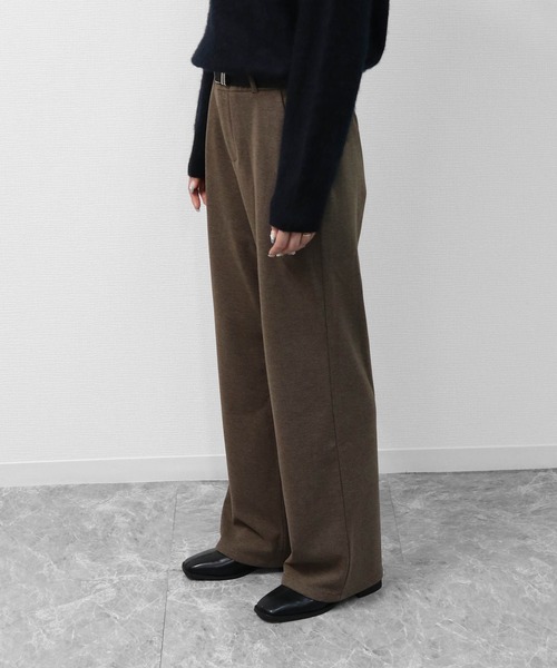 THE CELL.(ザセルドット)の「起毛タッチストレートパンツ SOFT BRUSHED STRAIGHT PANTS(その他パンツ・レディース・ブラック/ブラウン・M/S/L)」の7枚目の写真
