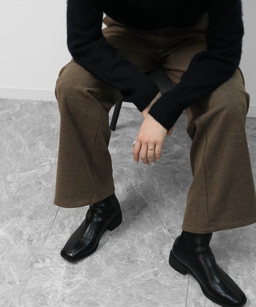 THE CELL.(ザセルドット)の「起毛タッチストレートパンツ SOFT BRUSHED STRAIGHT PANTS(その他パンツ・レディース・ブラック/ブラウン・M/S/L)」の6枚目の写真