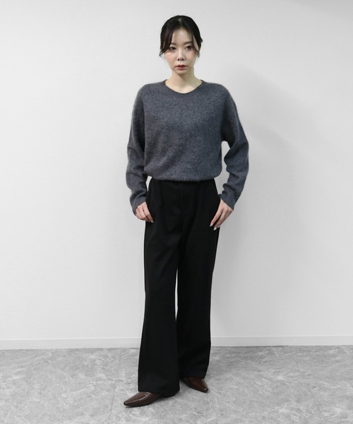 THE CELL.(ザセルドット)の「起毛タッチストレートパンツ SOFT BRUSHED STRAIGHT PANTS(その他パンツ・レディース・ブラック/ブラウン・M/S/L)」の19枚目の写真