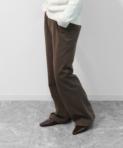 THE CELL.(ザセルドット)の「起毛タッチストレートパンツ SOFT BRUSHED STRAIGHT PANTS(その他パンツ・レディース・ブラック/ブラウン・M/S/L)」の20枚目の写真