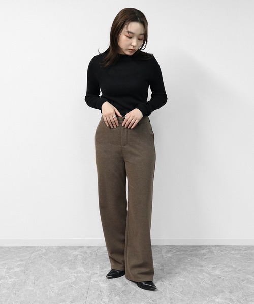 THE CELL.(ザセルドット)の「起毛タッチストレートパンツ SOFT BRUSHED STRAIGHT PANTS(その他パンツ・レディース・ブラック/ブラウン・M/S/L)」の22枚目の写真