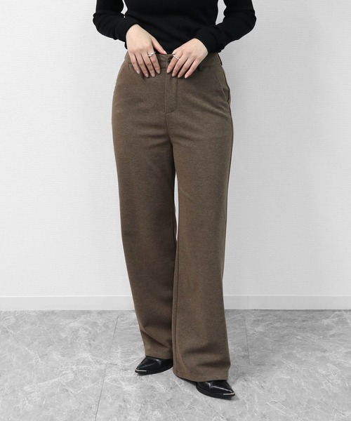 THE CELL.(ザセルドット)の「起毛タッチストレートパンツ SOFT BRUSHED STRAIGHT PANTS(その他パンツ・レディース・ブラック/ブラウン・M/S/L)」の17枚目の写真
