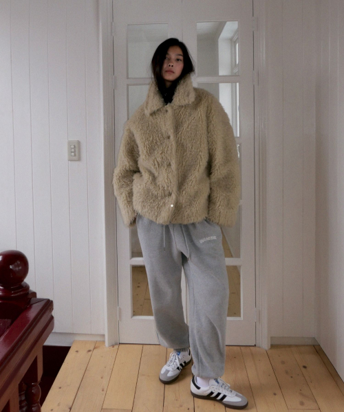 INJIACTIVE(インジアクティブ)の「バルシティコットンフリースジョガーパンツ グレー(スウェットパンツ・レディース・その他・ONE)」の3枚目の写真