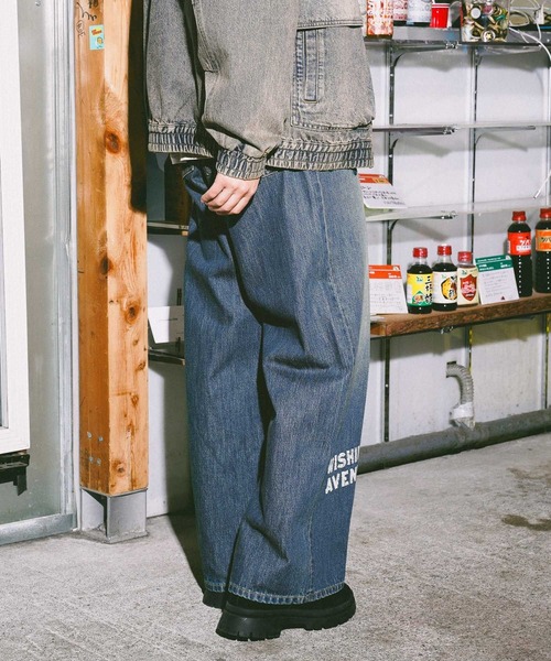 niko and デニム niko and（ニコアンド）の「[niko and JEANS] MESSAGE WIDE