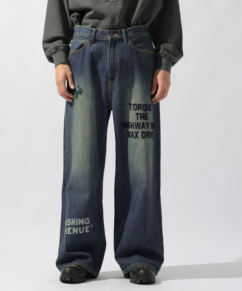 niko and JEANS] MESSAGE WIDE DENIM（デニムパンツ）｜niko and