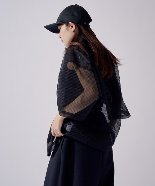 Lui's(ルイス)の「SURJENT クレリックメッシュZIPシャツ(シャツ/ブラウス・メンズ・ブラック/ブルー・2/1)」の5枚目の写真
