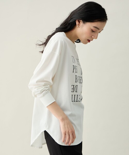 ANY(エニィ)の「【Sサイズあり】アソートロゴルーズTシャツ(Tシャツ/カットソー・レディース・グレー系1/ピンク系/ホワイト系1/ホワイト系・F/SMALL)」の10枚目の写真