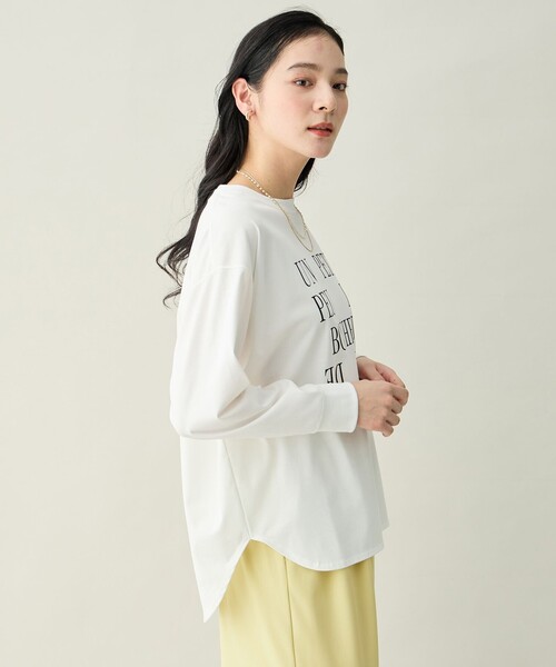ANY(エニィ)の「【Sサイズあり】アソートロゴルーズTシャツ(Tシャツ/カットソー・レディース・グレー系1/ピンク系/ホワイト系1/ホワイト系・F/SMALL)」の14枚目の写真