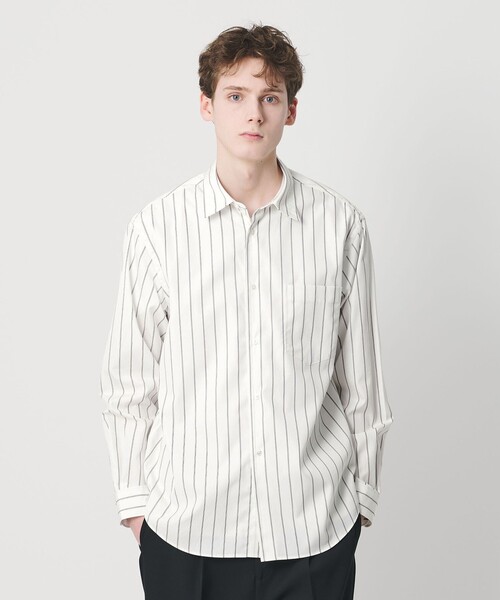 BEAUTY&YOUTH UNITED ARROWS(ビューティーアンドユースユナイテッドアローズ)の「HI-LINE 120/2 ブロード レギュラー シャツ FORM型(シャツ/ブラウス・メンズ・コバルトブルー/ダークグレー/ホワイト/ブラック/オフホワイト・M/XL/S/L)」の2枚目の写真