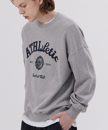 BSMT（ベースメントアーカイブ）の「オーバーサイズアスレチックスウェットシャツメランジ（スウェット）」