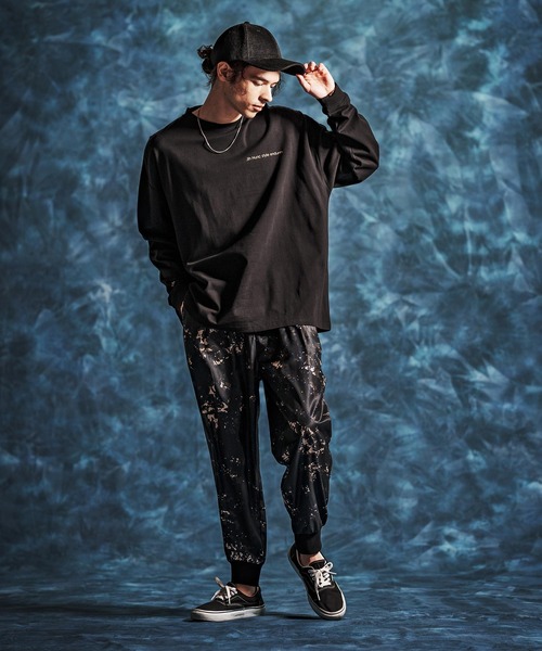 Jih Nunc(ジーヌンク)の「mlt5544-オーガニックコットンプリントロングスリーブTシャツ(JIH-R1147)(Tシャツ/カットソー・メンズ・ネイビー/ブラック/ホワイト・L/M/S)」の12枚目の写真