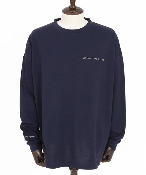Jih Nunc(ジーヌンク)の「mlt5544-オーガニックコットンプリントロングスリーブTシャツ(JIH-R1147)(Tシャツ/カットソー・メンズ・ネイビー/ブラック/ホワイト・L/M/S)」の20枚目の写真