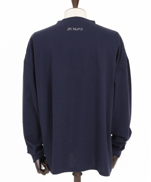 Jih Nunc(ジーヌンク)の「mlt5544-オーガニックコットンプリントロングスリーブTシャツ(JIH-R1147)(Tシャツ/カットソー・メンズ・ネイビー/ブラック/ホワイト・L/M/S)」の21枚目の写真