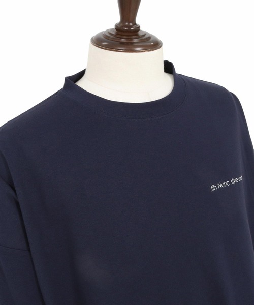 Jih Nunc(ジーヌンク)の「mlt5544-オーガニックコットンプリントロングスリーブTシャツ(JIH-R1147)(Tシャツ/カットソー・メンズ・ネイビー/ブラック/ホワイト・L/M/S)」の22枚目の写真