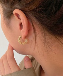 Rennet（レネット）の「凹凸ボリュームフープイヤリング（イヤリング）」