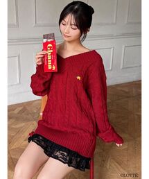 RESEXXY | 【Ghana】ケーブルルーズニットチュニック(ニット/セーター)