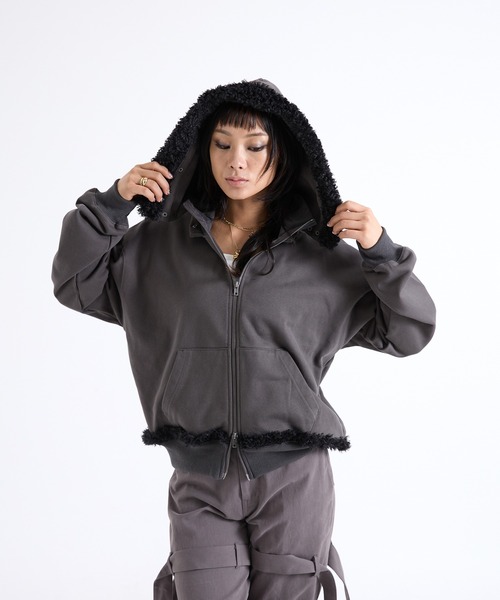 3WAY FUR REMOVAL ZIP HOODIE（ブルゾン）｜FTW（エフティダブリュー