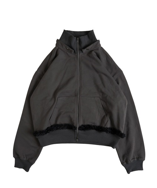 FTW（エフティダブリュー）の「3WAY FUR REMOVAL ZIP HOODIE（パーカー・レディース・チャコールグレー/ライトグリーン・LARGE/MEDIUM/SMALL）」の15枚目の写真