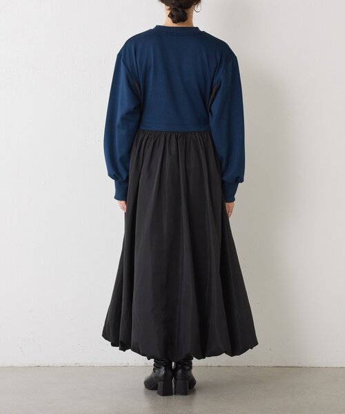 Jena espace merveilleux（ジェナ　エスパスメルヴェイユ）の「ダンボール切替バルーンワンピース（ワンピース・レディース・グレー/ネイビー・FREE）」の17枚目の写真