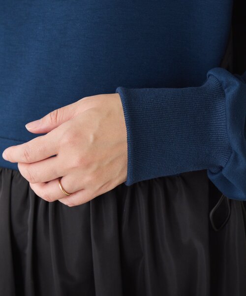 Jena espace merveilleux（ジェナ　エスパスメルヴェイユ）の「ダンボール切替バルーンワンピース（ワンピース・レディース・グレー/ネイビー・FREE）」の19枚目の写真