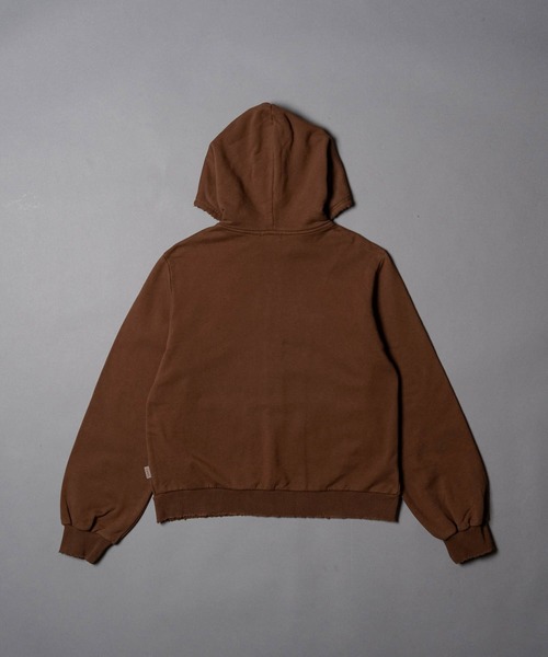 Cut-off Short Zip Hoodie - カットオフショートジップパーカー