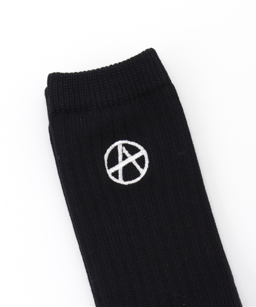 Candy Stripper（キャンディストリッパー）の「ANARCHY CANDY RIB SOCKS（ソックス/靴下・レディース・ブラック/オフホワイト/レッド・FREE）」の4枚目の写真